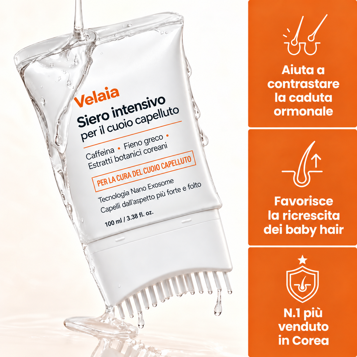 Velaia™ Siero per il cuoio capelluto con applicatore